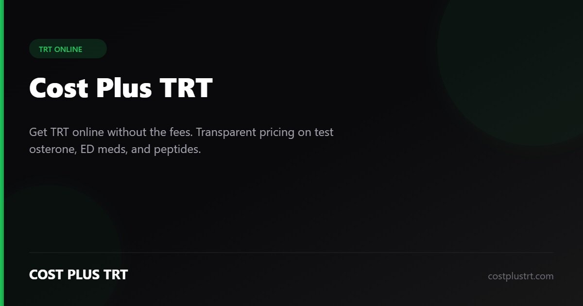 TRT Cost Per Month – Compare Monthly TRT Pricing Options