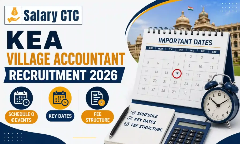 KEA Village Accountant Recruitment 2026 - Schedule of Events, Key Dates & Fee Structure